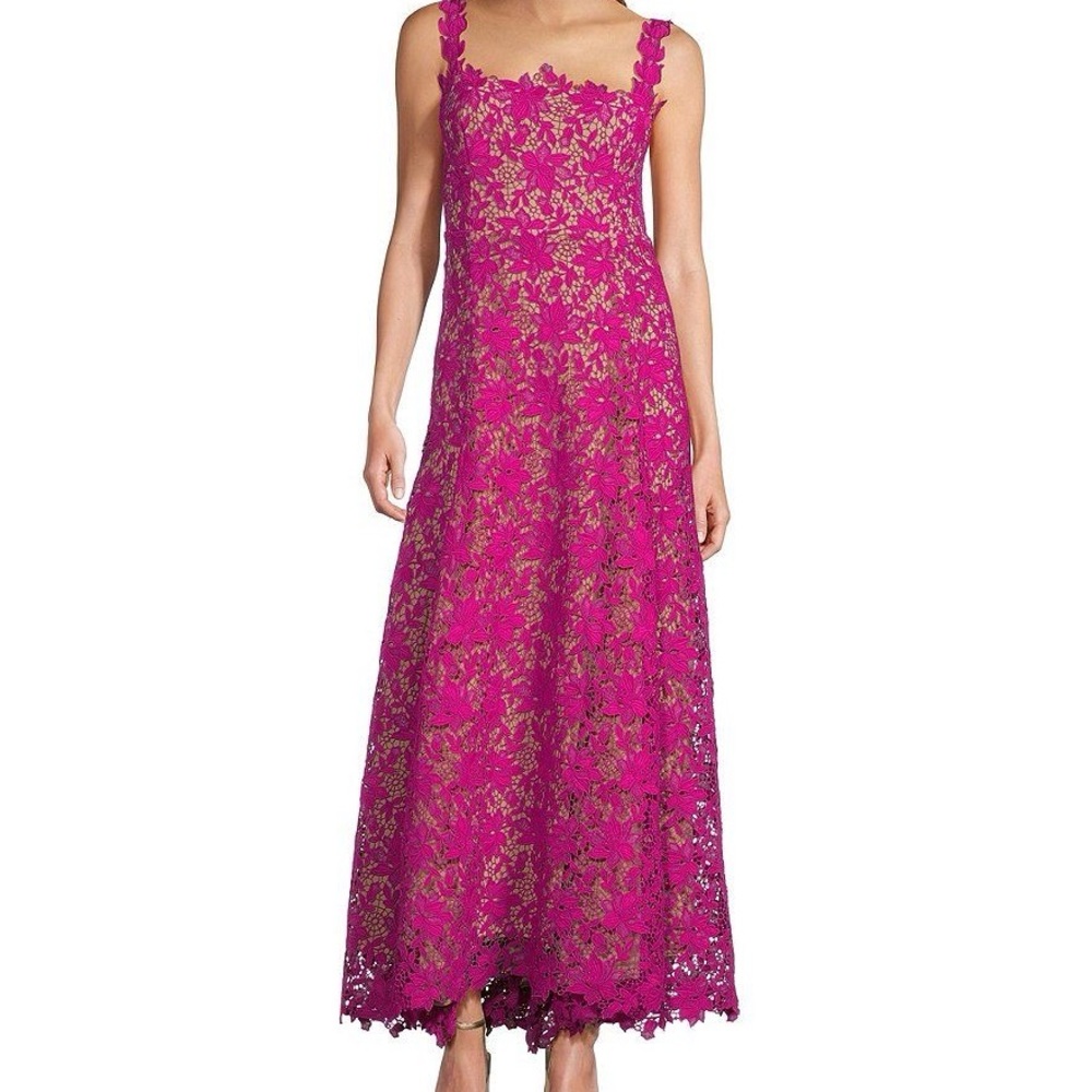 Antonio Melani Christina Lace Square Neck Maxi Dress